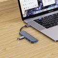Tech-Protect V0 5-i-1 USB-A-hub - 3xUSB 2.0, USB 3.0, USB-C PD - Grå