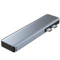 Tech-Protect V5 7-i-1 Multiport USB-C hub-adapter - grå