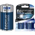 Tecxus LR14/C alkaliske batterier 1.5V - 2 stk.