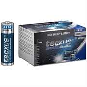 Tecxus LR6/AA alkaliske batterier