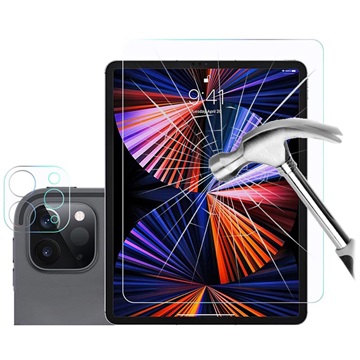 iPad Pro 12.9 2021/2022 Herdet Glass Beskyttelsessett - Klar