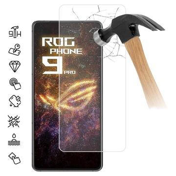 Asus ROG Phone 9 Pro Beskyttelsesglass - Case Friendly - Gjennomsiktig