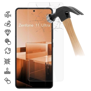 Asus Zenfone 11 Ultra Beskyttelsesglass - Case Friendly - Klar