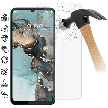 HTC Wildfire E5 Plus Beskyttelsesglass - Case Friendly - Gjennomsiktig