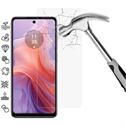 Motorola Moto E14 Beskyttelsesglass - Case Friendly - Gjennomsiktig