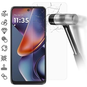Motorola Moto G (2025) Beskyttelsesglass - Case Friendly - Gjennomsiktig