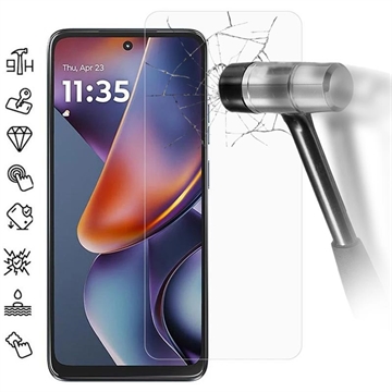 Motorola Moto G (2025) Beskyttelsesglass - Case Friendly - Gjennomsiktig