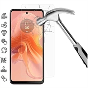 Motorola Moto G04s Beskyttelsesglass - 9H, 0.3mm - Case Friendly  - Klar