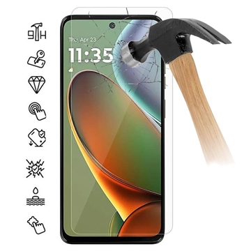 Motorola Moto G15 Power Beskyttelsesglass - Case Friendly - Gjennomsiktig