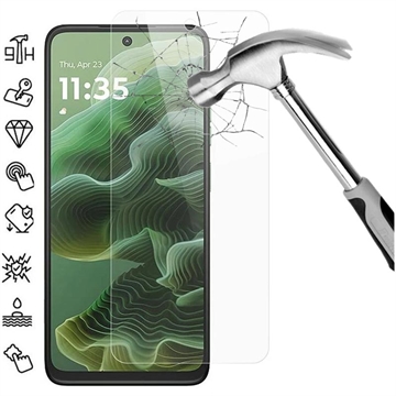 Motorola Moto G35 Beskyttelsesglass - Case Friendly - Gjennomsiktig