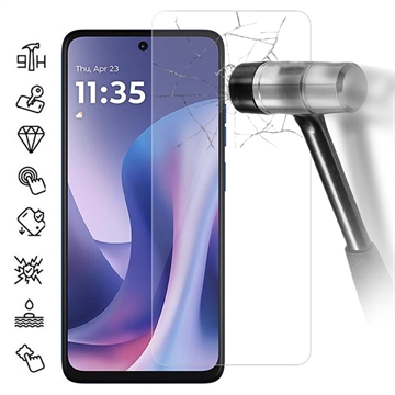 Motorola Moto G57 Beskyttelsesglass - 9H - Case Friendly - Gjennomsiktig