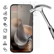 Motorola Moto G77 Beskyttelsesglass - 9H - Case Friendly - Gjennomsiktig