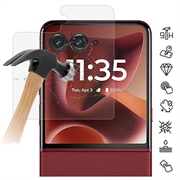 Motorola Razr 70 Ultra Beskyttelsesglass - 9H - Case Friendly - Gjennomsiktig