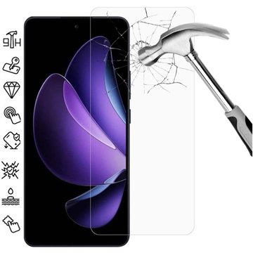 Oppo Reno13 F Beskyttelsesglass - Case Friendly - Gjennomsiktig