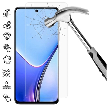 Realme 11x Beskyttelsesglass - Case Friendly - Gjennomsiktig