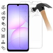 Samsung Galaxy A07s Beskyttelsesglass - 9H - Case Friendly - Gjennomsiktig