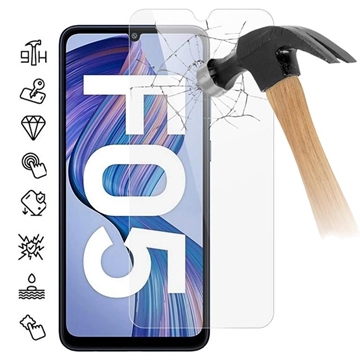 Samsung Galaxy F05 Beskyttelsesglass - Case Friendly - Gjennomsiktig