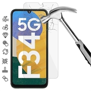 Samsung Galaxy F34/M34 5G Beskyttelsesglass - 9H, 0.3mm - Case Friendly  - Klar