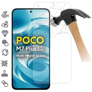 Xiaomi Poco M7 Plus Beskyttelsesglass - 9H - Case Friendly - Gjennomsiktig