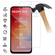 Xiaomi Redmi 15a Beskyttelsesglass - 9H - Case Friendly - Gjennomsiktig