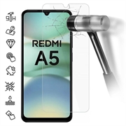 Xiaomi Redmi A5 4G/Poco C71 Beskyttelsesglass - 9H - Case Friendly - Gjennomsiktig
