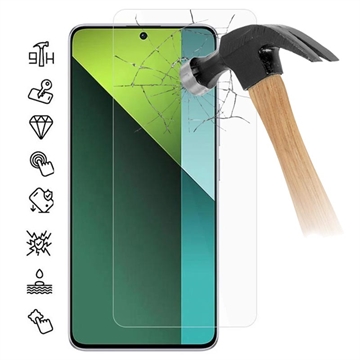 Xiaomi Redmi Note 13 Pro Beskyttelsesglass - 9H, 0.3mm - Case Friendly  - Klar