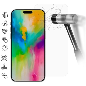 iPhone 16 Pro Max Beskyttelsesglass - Case Friendly - Gjennomsiktig