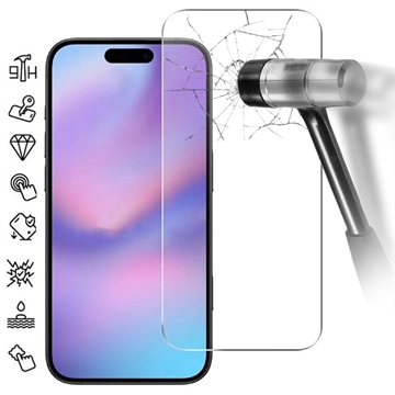 iPhone 17 Pro Beskyttelsesglass - 9H - Case Friendly - Gjennomsiktig