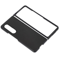 Samsung Galaxy Z Fold4 Textured Hybrid-deksel - Svart