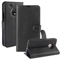 Motorola Moto G5 Plus strukturert lommebok-deksel med kortholdere (Åpen Emballasje - Utmerket) - svart