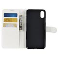 iPhone XS Max Strukturert Lommebok-deksel - Hvit