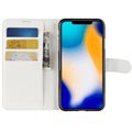 iPhone XS Max Strukturert Lommebok-deksel - Hvit