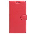 Huawei Y5II Textured Lommebok-deksel - Rød