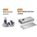 Titanbelagte kniver til Dreame A1/A2 og Mova 600/1000 robotgressklippere - 12 stk.