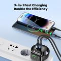Toocki TCT20-21EU 3-i-1 GaN-lader - USB-C/USB-A - svart