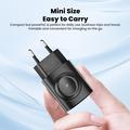 Toocki TCT20-21EU 3-i-1 GaN-lader - USB-C/USB-A - svart