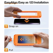 iPhone 16 Torras GlassGo Beskyttelsesglass med Automatisk Justeringsramme