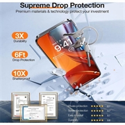 iPhone 16 Pro Max Torras GlassGo Beskyttelsesglass med Automatisk Justeringsramme