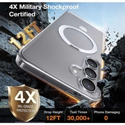 Samsung Galaxy S25 Torras Guardian Ostand MagSafe-deksel - Gjennomsiktig