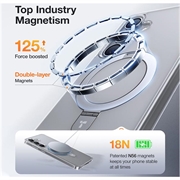 Samsung Galaxy S25 Torras Guardian Ostand MagSafe-deksel - Gjennomsiktig