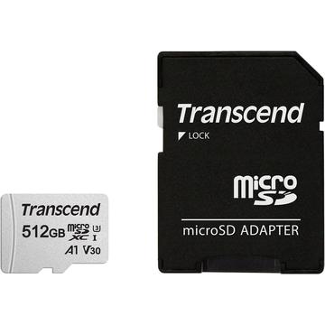 Transcend 300S microSDXC-minnekort med SD-adapter TS512GUSD300S-A - 512 GB