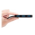 Transcend HUB2 USB 3.1 Gen 1 Hub - USB-A - Svart