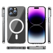 iPhone 15 Pro Max Hybrid-deksel - MagSafe-kompatibel - Gjennomsiktig