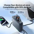 Tranyoo T-L7 70000mAh Powerbank - 65W PD, 2x USB-A, 2x USB-C - Svart