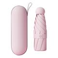 5-foldet mini-paraply med UV-beskyttelse - rosa