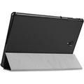 Tri-Fold Series Samsung Galaxy Tab S4 Smart Folio-etui - Svart