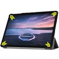 Tri-Fold Series Samsung Galaxy Tab S4 Smart Folio-etui - Svart
