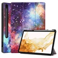 Tri-Fold Series Samsung Galaxy Tab S7+/S8+ Folio-etui - Galakse