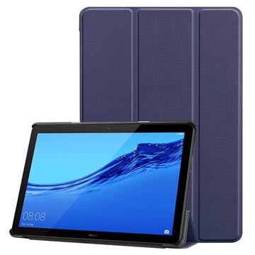 Tri-Fold Series Huawei MediaPad T5 10 Folio-etui - Mørkeblå