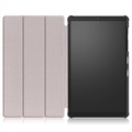 Tri-Fold Series Samsung Galaxy Tab A7 Lite Folio-etui - Svart